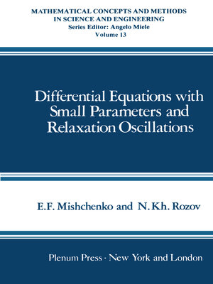 cover image of Differential Equations with Small Parameters and Relaxation Oscillations